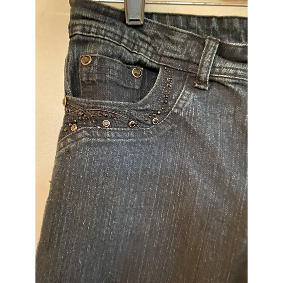 DANIELS 5 POCKET STRETCH JEANS - RHINESTONE RIVETS- 7/8 MSRP $56.00 RN:118673 - Picture 3 of 5
